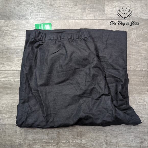 Gap Drawstring Linen Wide Leg Cargo Pants Size XL - Picture 6 of 6